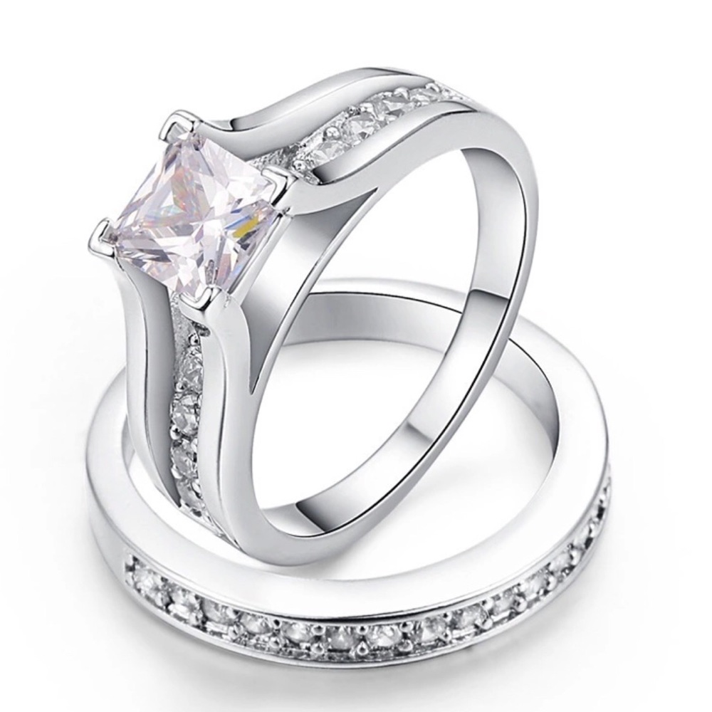 Set CZ Crystal Rings New SIZES 5-12